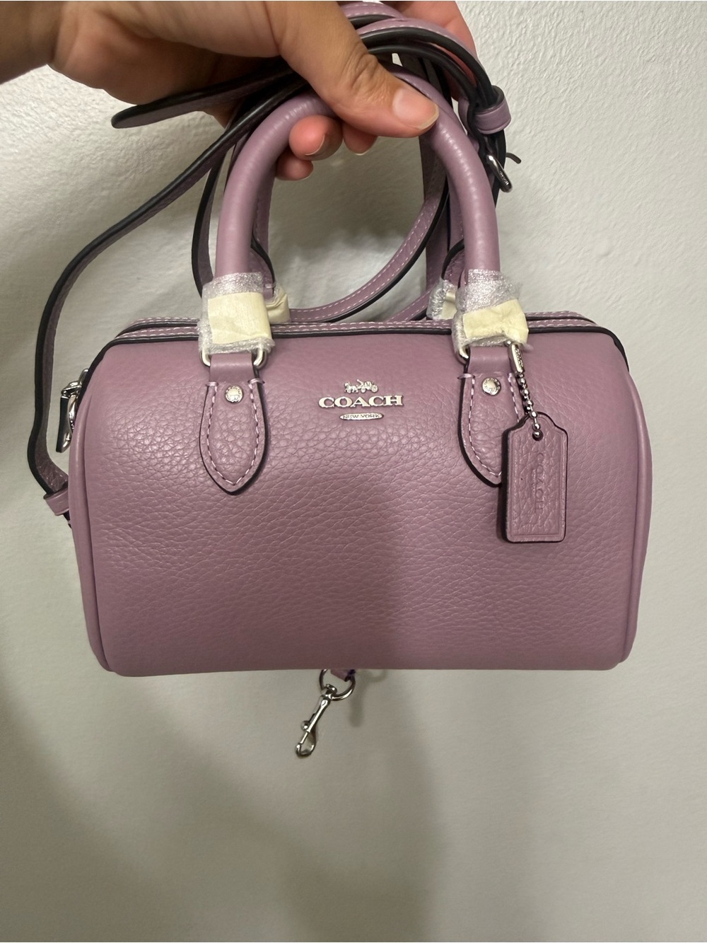 Coach Mini Rowan in Jasmine/ Silver Hardware
